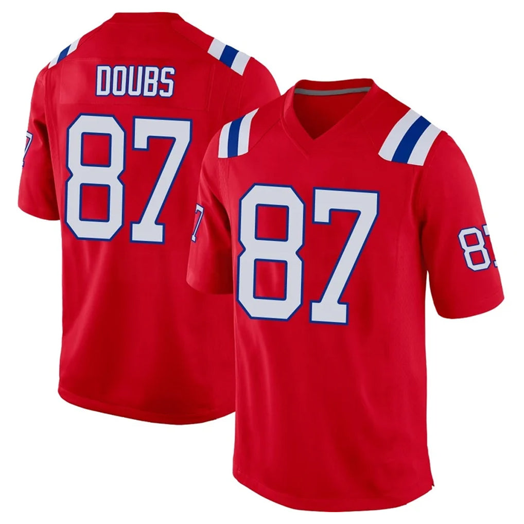Jdoa NE.Patriots #87 Romeo Doubs Player Red Home Game Stitched Jerseys