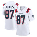 Jdoa NE.Patriots #87 Romeo Doubs Player White Home Game Stitched Jerseys