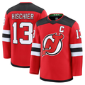 Jdoa N.Jersey Devils #13 Nico Hischier Red Home Premium Jerseys