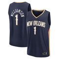 Jdoa NO.Pelicans #1 Zion Williamson Navy Fast Break Replica Player Stitched Jerseys- Icon Edition