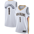 Jdoa NO.Pelicans #1 Zion Williamson White Swingman Stitched Jerseys- Association Edition