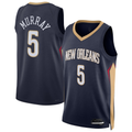 Jdoa NO.Pelicans #5 Dejounte Murray Navy 2024 Offseason Addition Swingman Stitched Jerseys