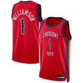Jdoa NO.Pelicans #1 Zion Williamson Red Swingman Stitched Jerseys- Statement Edition