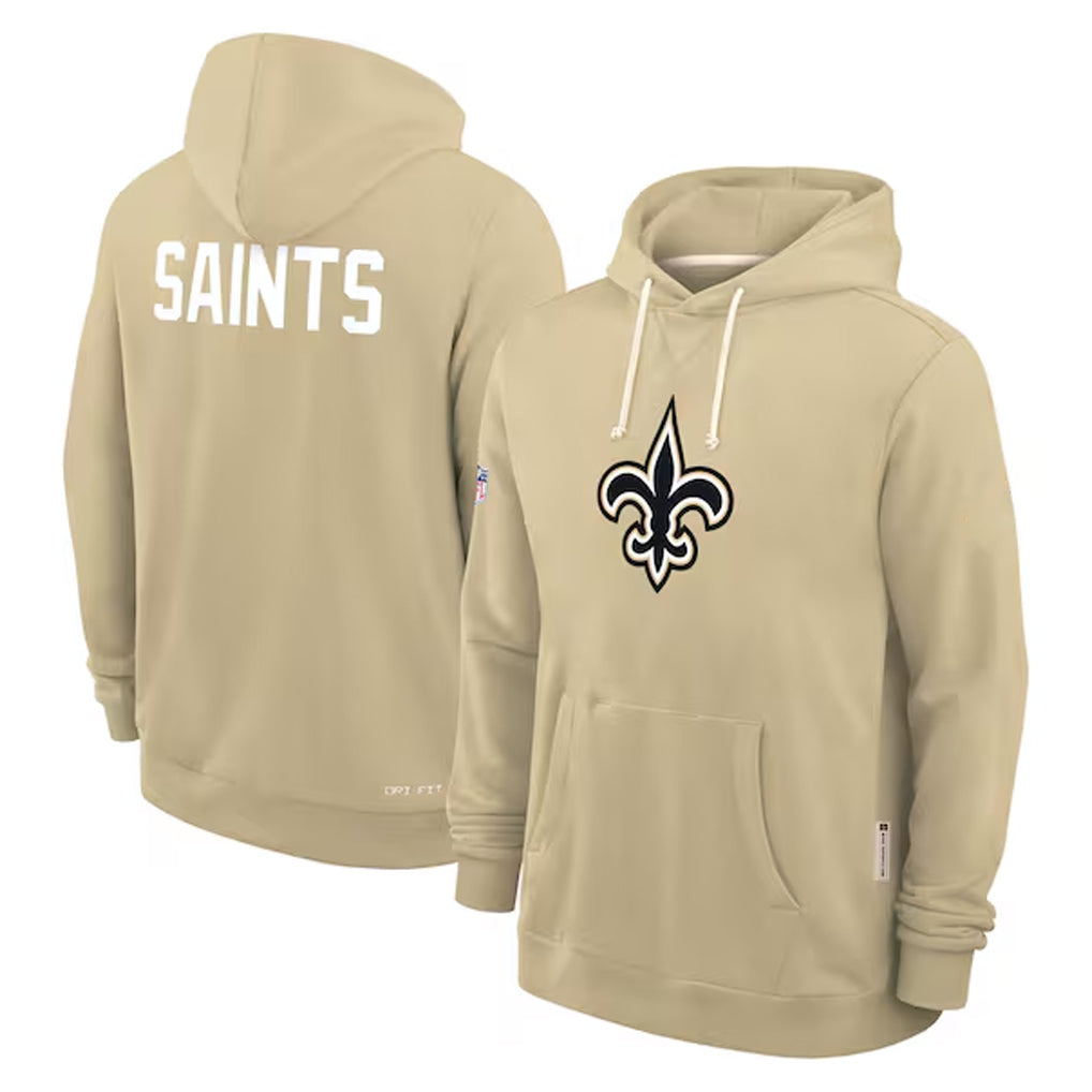 Jdoa NO.Saints Gold Pullover Hoodies Limited Blank Player Stitched Jerseys