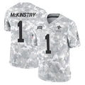 Jdoa NO.Saints #1 Kool-Aid McKinstry Player Arctic Camo Salute To Service Limited Game Stitched Jerseys