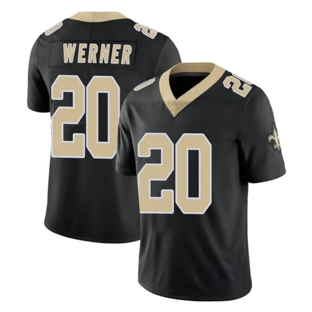 Jdoa NO.Saints #20 Pete Werner Player Black Limited Vapor Untouchable Home Game Stitched Jerseys