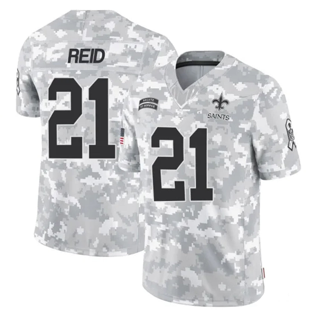 Jdoa NO.Saints #21 Justin Reid Player Arctic Camo Salute To Service Limited Game Stitched Jerseys