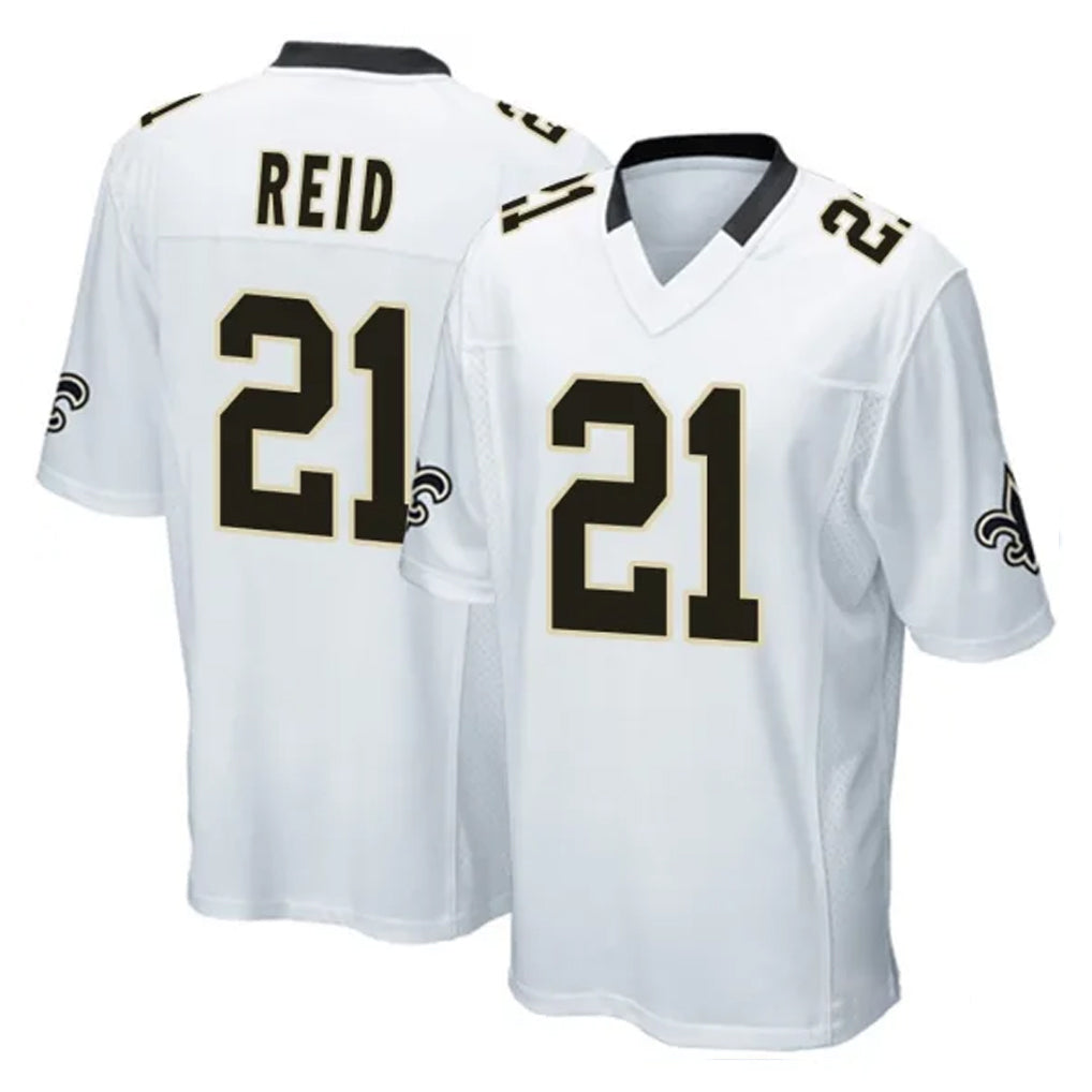 Jdoa NO.Saints #21 Justin Reid Player White Home Game Stitched Jerseys