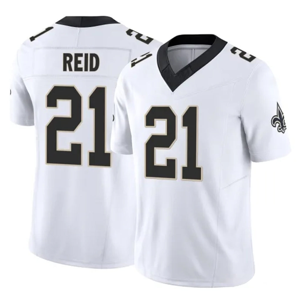 Jdoa NO.Saints #21 Justin Reid Player White Limited Vapor F.U.S.E. Home Game Stitched Jerseys