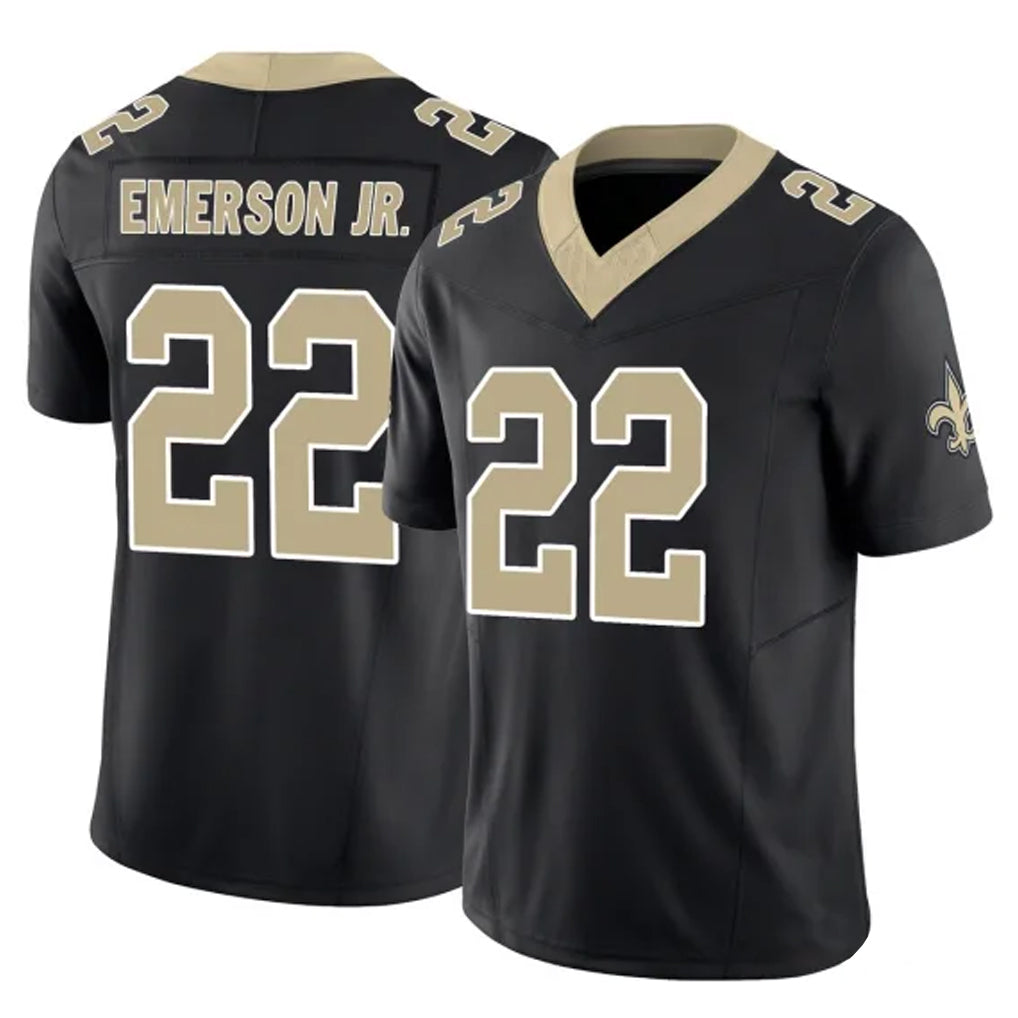Jdoa NO.Saints #22 Martin Emerson Jr. Player Black Limited Vapor F.U.S.E. Home Game Stitched Jerseys