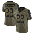 Jdoa NO.Saints #22 Martin Emerson Jr. Player Olive Salute To Service Limited Game Stitched Jerseys