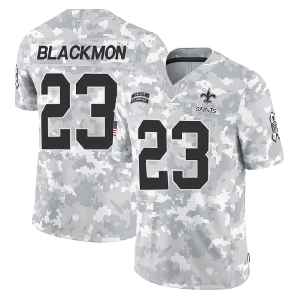 Jdoa NO.Saints #23 Julian Blackmon Player Arctic Camo Salute To Service Limited Game Stitched Jerseys