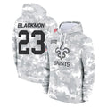 Jdoa NO.Saints #23 Julian Blackmon Player Arctic Camo Salute to Service Pullover Hoodies Limited Game Stitched Jerseys