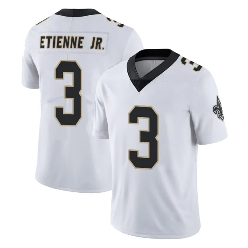 Jdoa NO.Saints #3 Travis Etienne Jr. Player White Limited Vapor Untouchable Home Game Stitched Jerseys