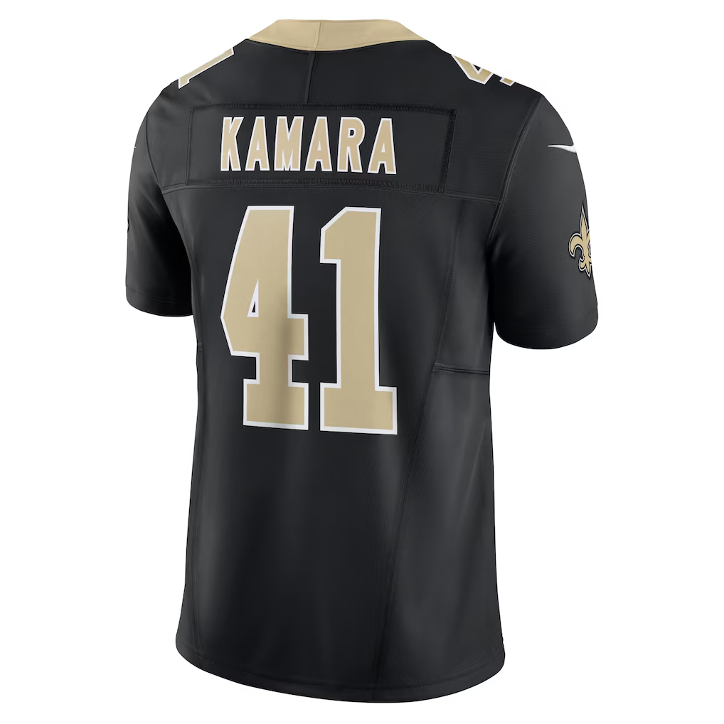 Jdoa NO.Saints #41 Alvin Kamara Black Vapor F.U.S.E. Limited Stitched Jerseys