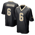 Jdoa NO.Saints #6 Tyler Shough Player Black Home Game Stitched Jerseys