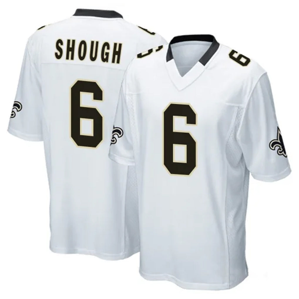 Jdoa NO.Saints #6 Tyler Shough Player White Home Game Stitched Jerseys