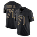 Jdoa NO.Saints #71 Kelvin Banks Jr. Player Black Impact Limited Home Game Stitched Jerseys