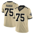 Jdoa NO.Saints #75 Taliese Fuaga Player Gold Limited Vapor F.U.S.E. Home Game Stitched Jerseys