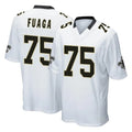 Jdoa NO.Saints #75 Taliese Fuaga Player White Home Game Stitched Jerseys