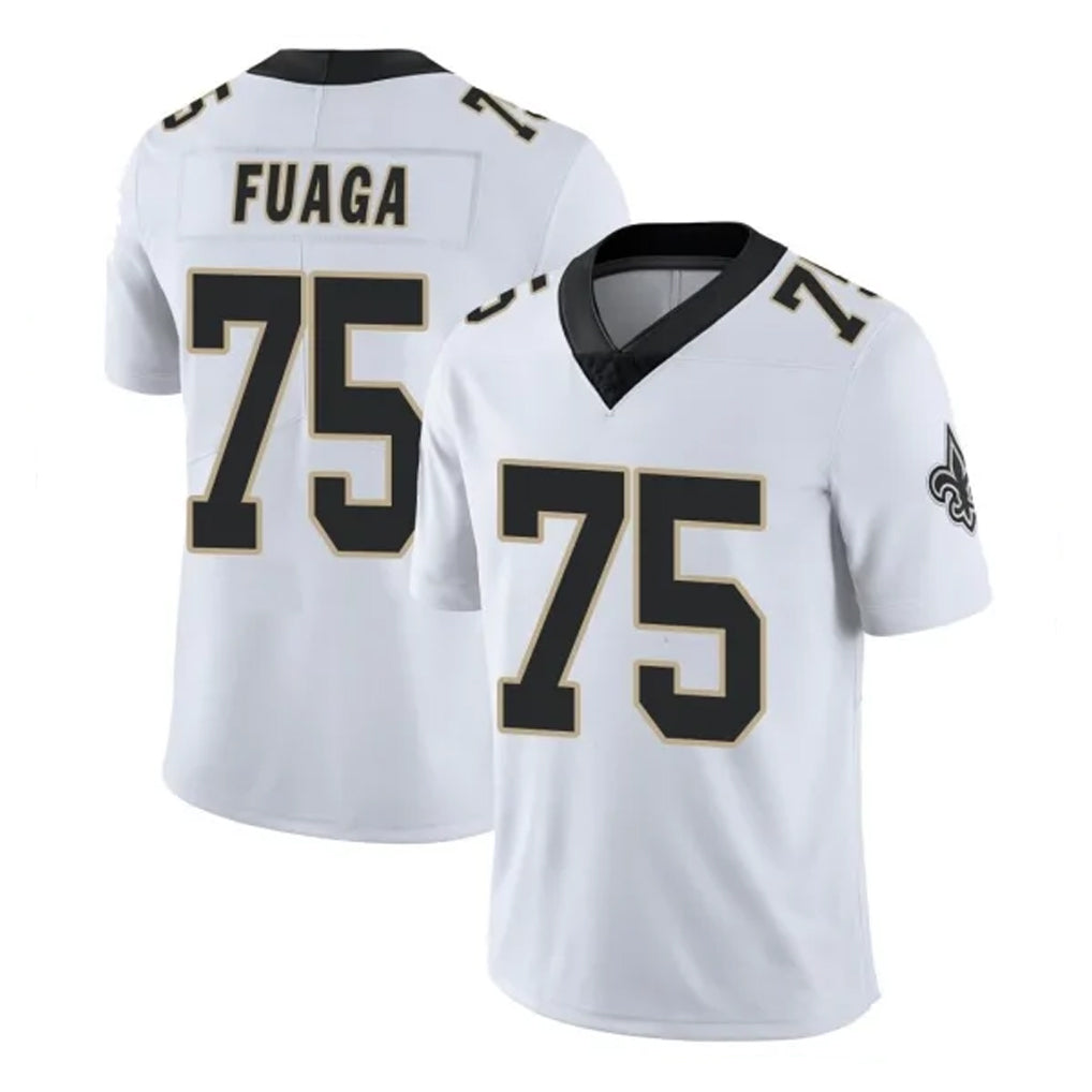 Jdoa NO.Saints #75 Taliese Fuaga Player White Limited Vapor Untouchable Home Game Stitched Jerseys