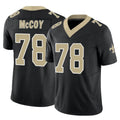 Jdoa NO.Saints #78 Erik McCoy Player Black Limited Vapor F.U.S.E. Home Game Stitched Jerseys