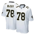 Jdoa NO.Saints #78 Erik McCoy Player White Home Game Stitched Jerseys