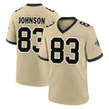 Jdoa NO.Saints #83 Juwan Johnson Player Gold Home Game Stitched Jerseys