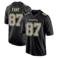 Jdoa NO.Saints #87 Noah Fant Player Black Carbon Fashion Home Game Stitched Jerseys