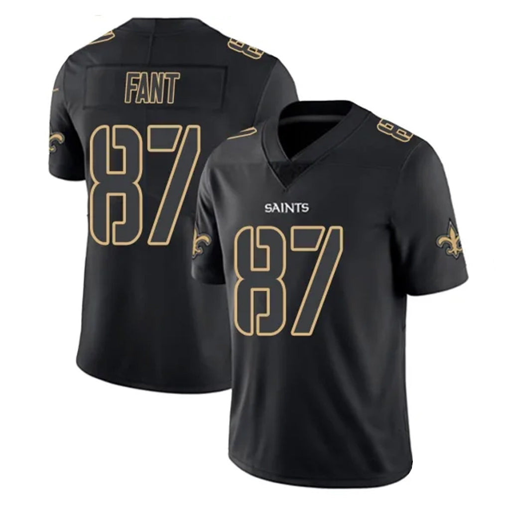 Jdoa NO.Saints #87 Noah Fant Player Black Impact Limited Home Game Stitched Jerseys