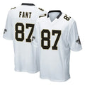 Jdoa NO.Saints #87 Noah Fant Player White Home Game Stitched Jerseys