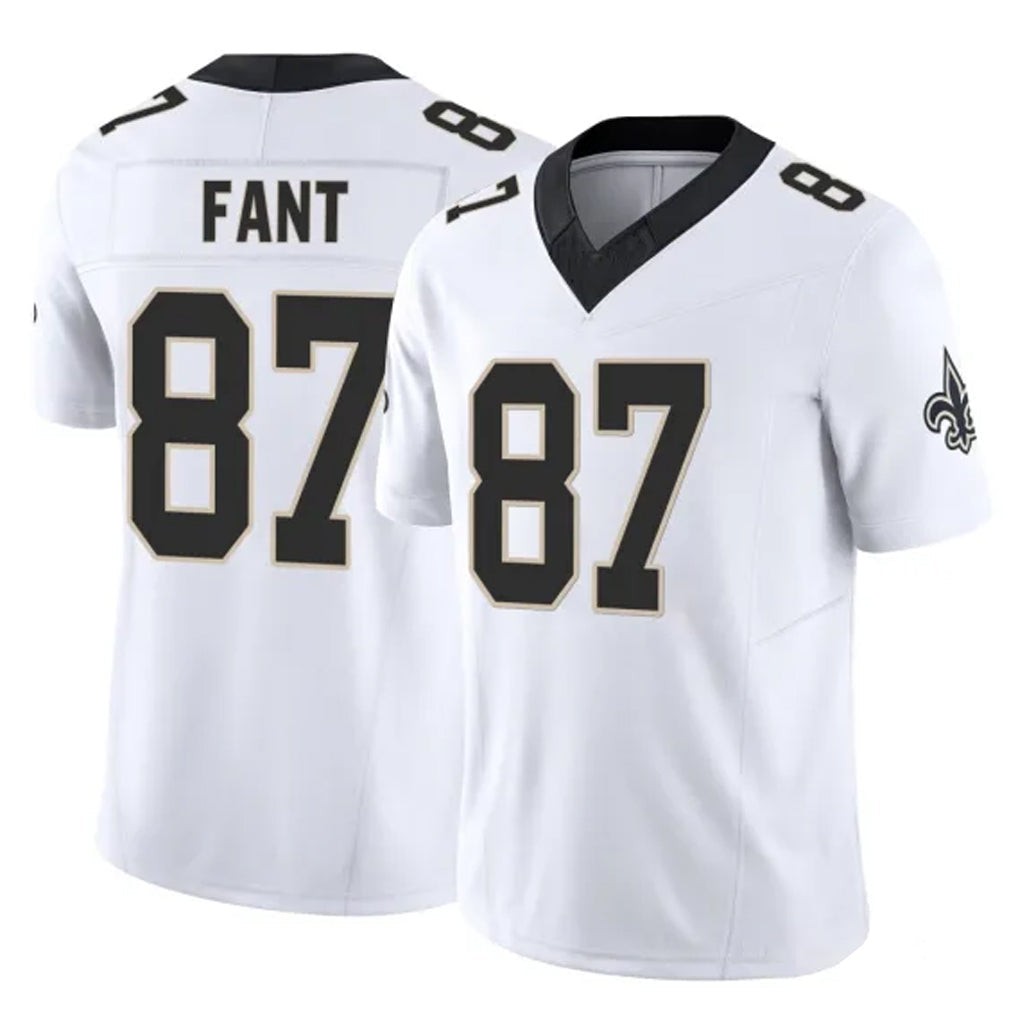 Jdoa NO.Saints #87 Noah Fant Player White Limited Vapor F.U.S.E. Home Game Stitched Jerseys