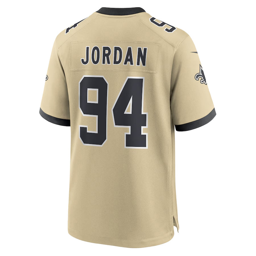 Jdoa NO.Saints #94 Cameron Jordan Player Gold Alternate Game Stitched Jerseys