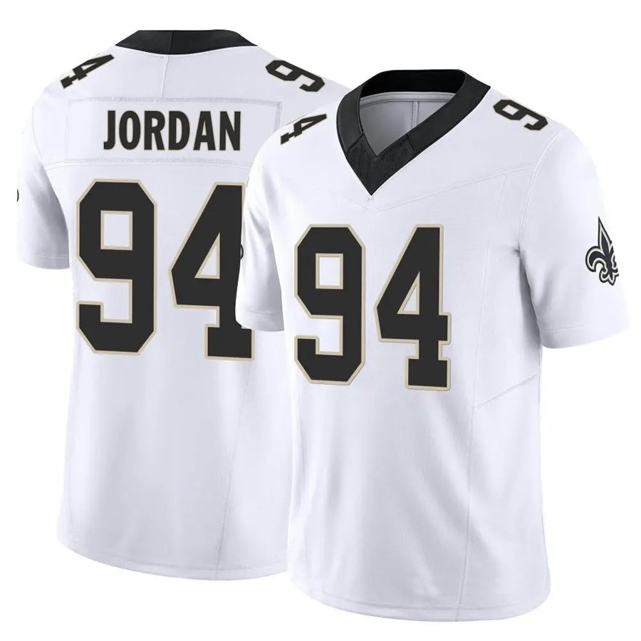 Jdoa NO.Saints #94 Cameron Jordan Player White Vapor F.U.S.E. Limited Stitched Jerseys