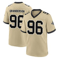 Jdoa NO.Saints #96 Carl Granderson Player Gold Home Game Stitched Jerseys