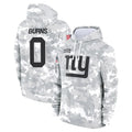 Jdoa NY.Giants #0 Brian Burns Player Arctic Camo Salute to Service Hoodies Stitched Jerseys