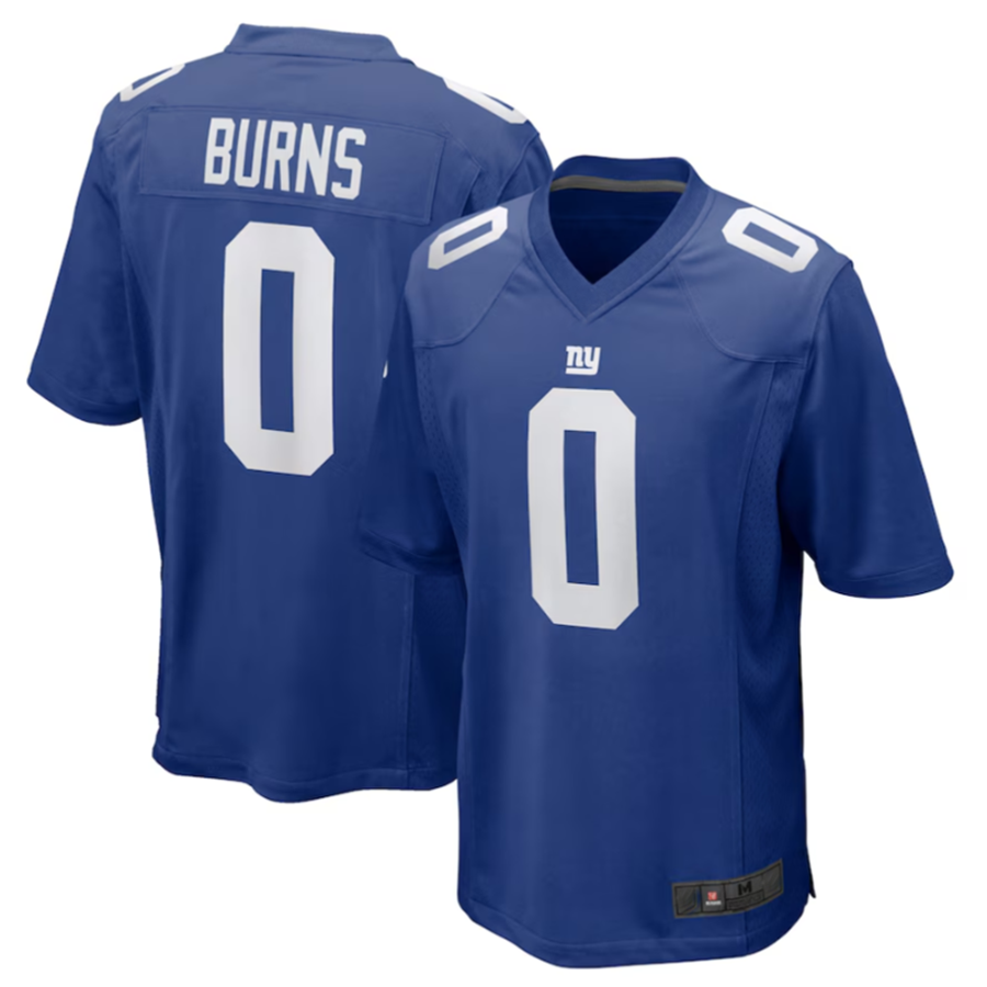 Jdoa NY.Giants #0 Brian Burns Royal Game Player Jersey Stitched American Stitched Jerseys