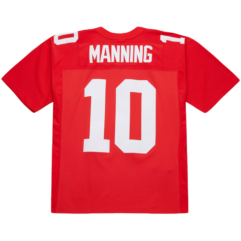 Jdoa NY.Giants #10 Eli Manning Mitchell & Ness Red 2004 Team Legacy Retired Player Big & Tall Jersey Stitched Puhic Game Jerseys