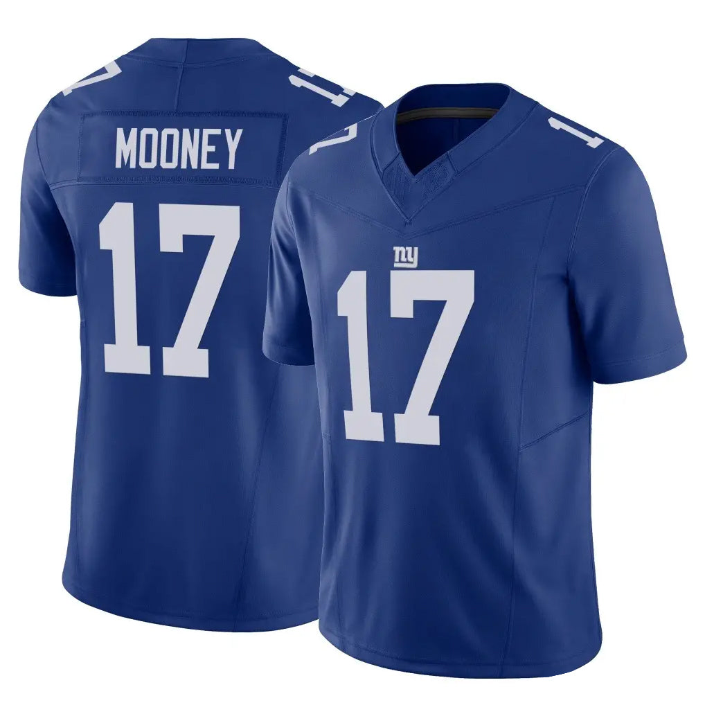 Jdoa NY.Giants #17 Darnell Mooney Player Royal Limited Vapor F.U.S.E. Home Game Stitched Jerseys