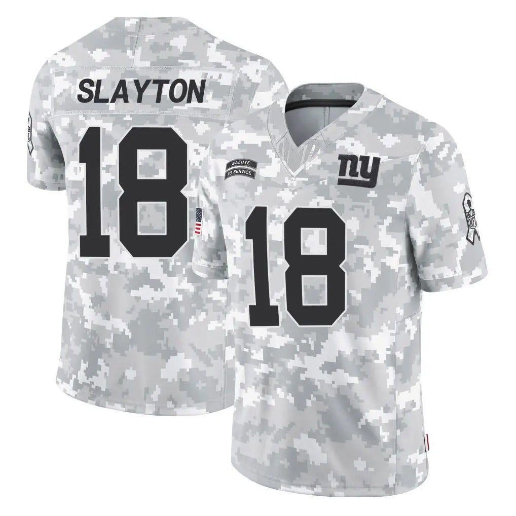 Jdoa NY.Giants #18 Darius Slayton Player Arctic Camo Salute To Service Limited Game Stitched Jerseys