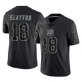 Jdoa NY.Giants #18 Darius Slayton Player Black Limited Reflective Home Game Stitched Jerseys