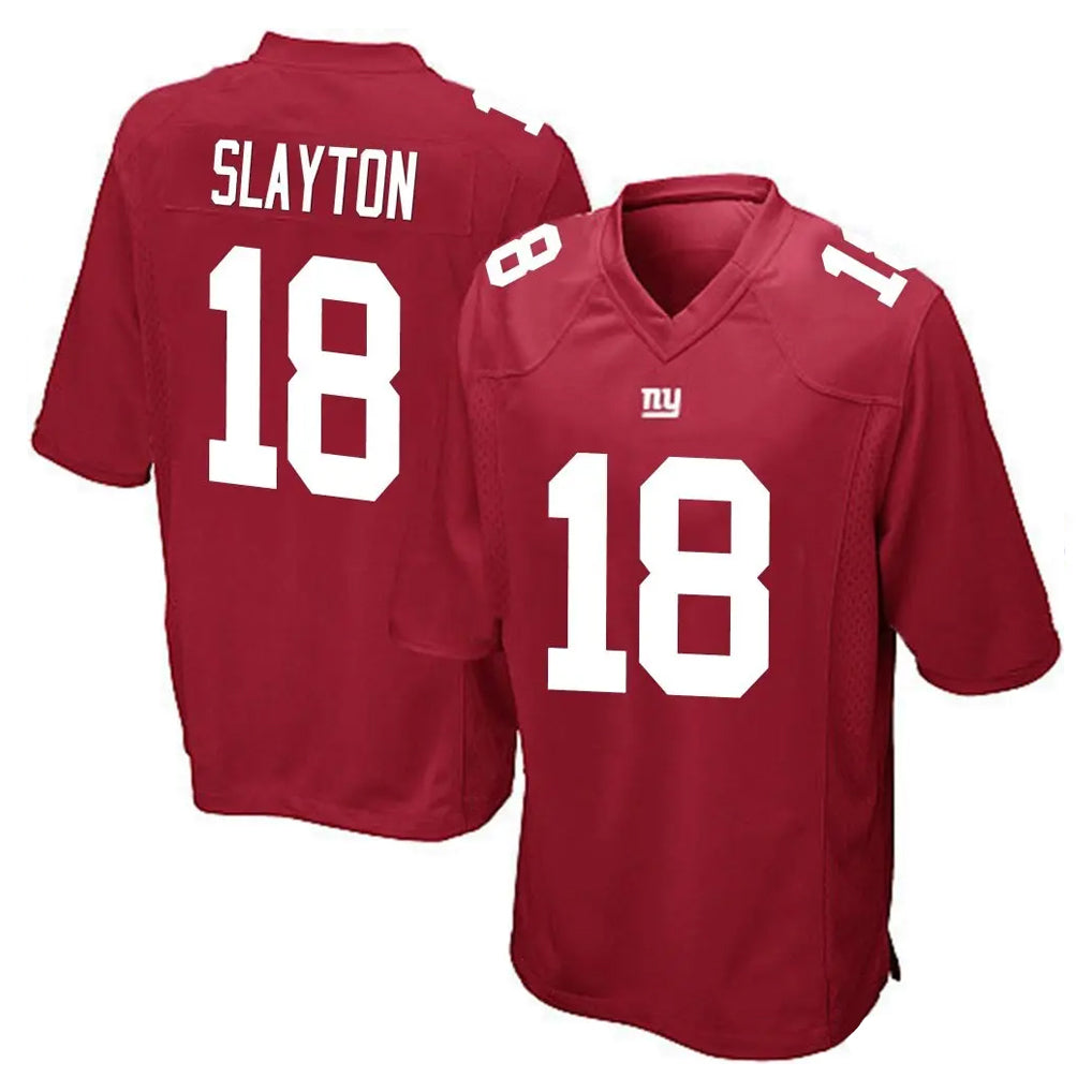 Jdoa NY.Giants #18 Darius Slayton Player Red Home Game Stitched Jerseys