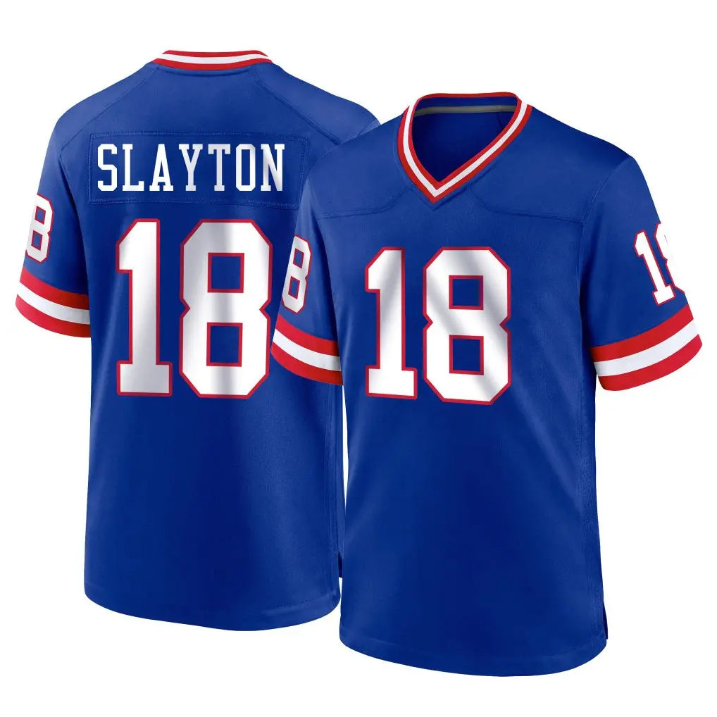 Jdoa NY.Giants #18 Darius Slayton Player Royal Classic Home Game Stitched Jerseys