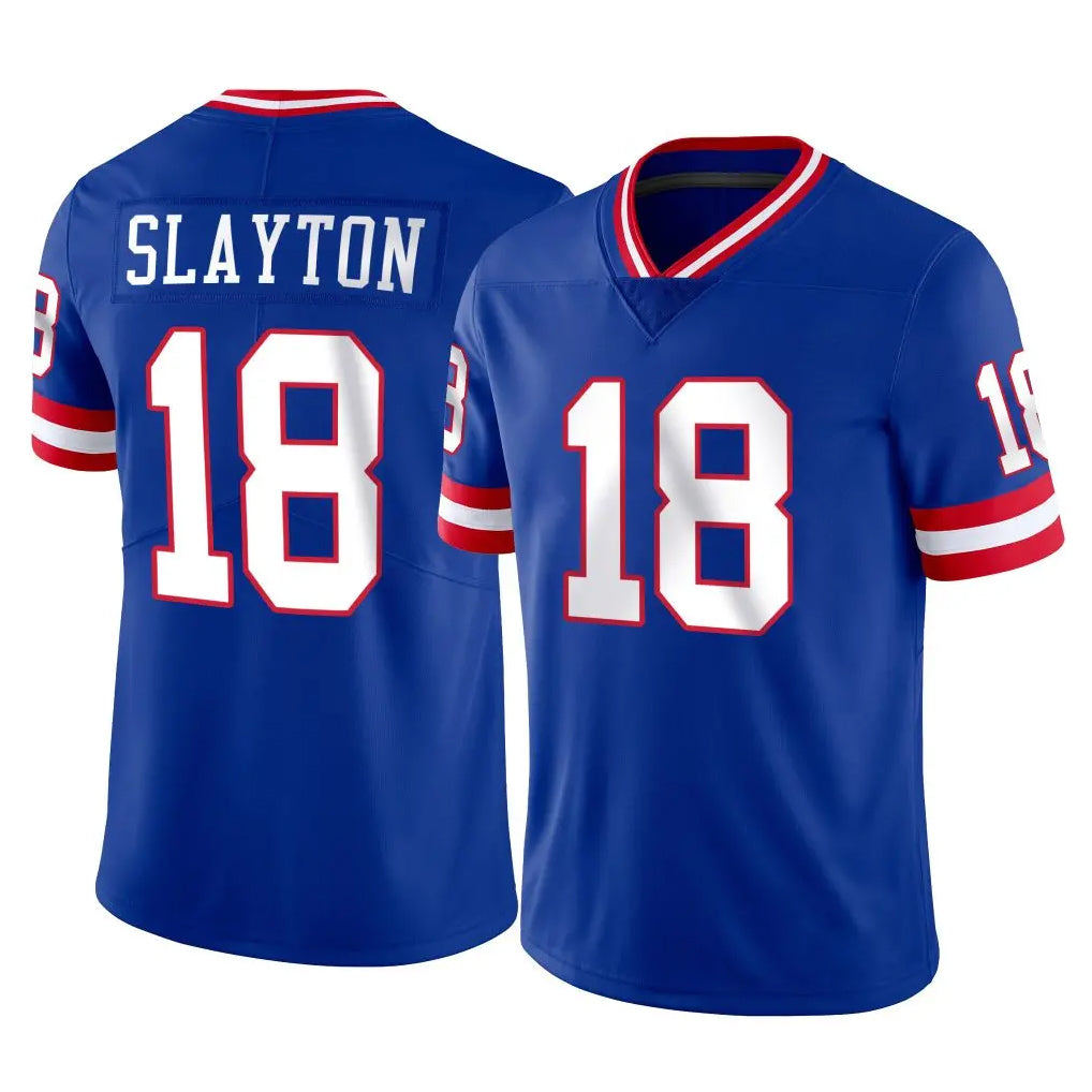 Jdoa NY.Giants #18 Darius Slayton Player Royal Classic Vapor Home Game Stitched Jerseys