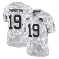Jdoa NY.Giants #19 Jameis Winston Player Arctic Camo Salute To Service Limited Game Stitched Jerseys