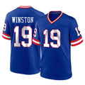 Jdoa NY.Giants #19 Jameis Winston Player Royal Classic Home Game Stitched Jerseys