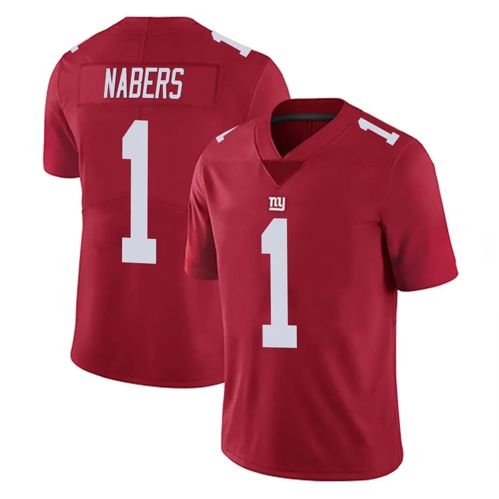 Jdoa NY.Giants #1 Malik Nabers Player Red Limited Vapor Untouchable Home Game Stitched Jerseys