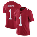 Jdoa NY.Giants #1 Malik Nabers Player Red Limited Vapor Untouchable Home Game Stitched Jerseys