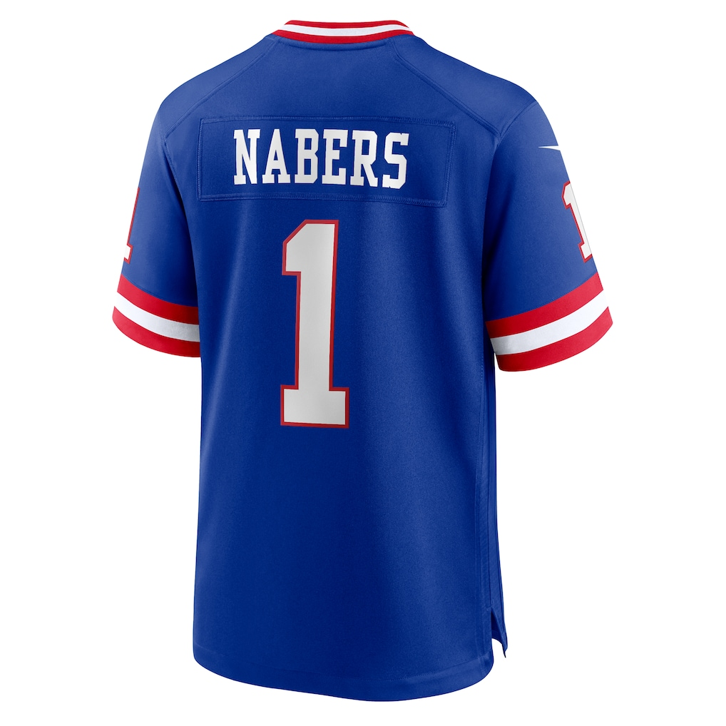 Jdoa NY.Giants #1 Malik Nabers Royal Game Player Stitched Jerseys