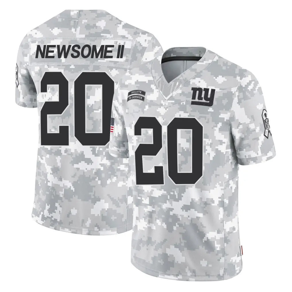 Jdoa NY.Giants #20 Greg Newsome II Player Arctic Camo Salute To Service Limited Game Stitched Jerseys